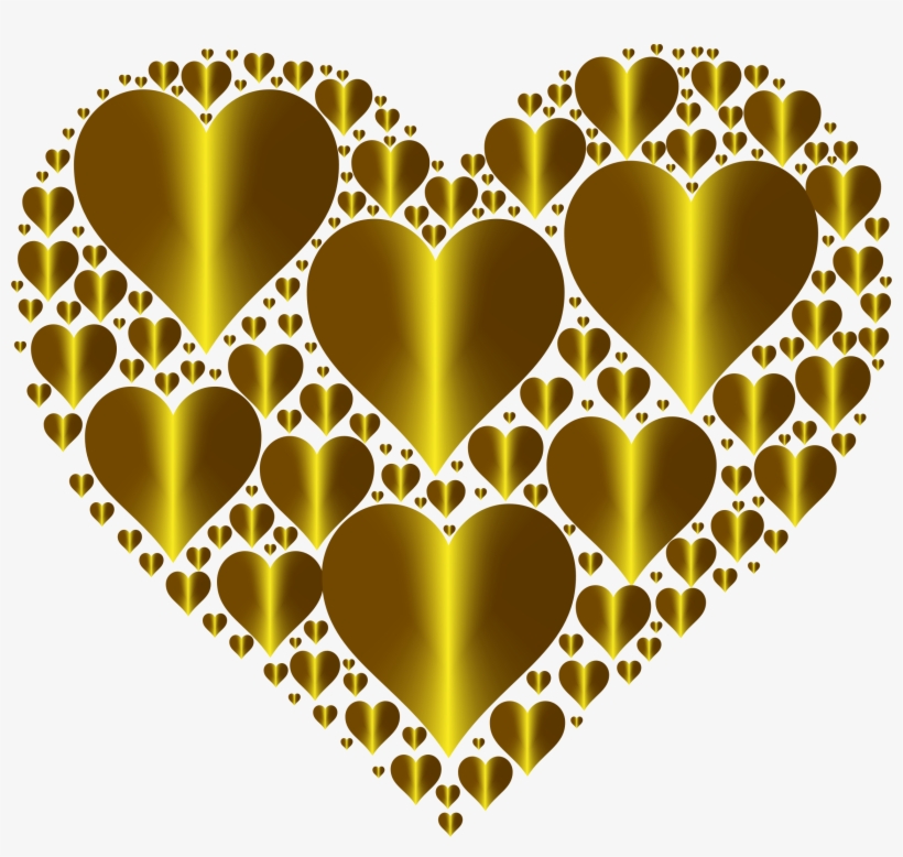 Big Image - Yellow Hearts No Background, transparent png