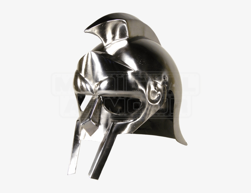 Gladiator Helmet - Armor Venue: Roman Gladiator Helmet Epic Armoury, Silver, transparent png