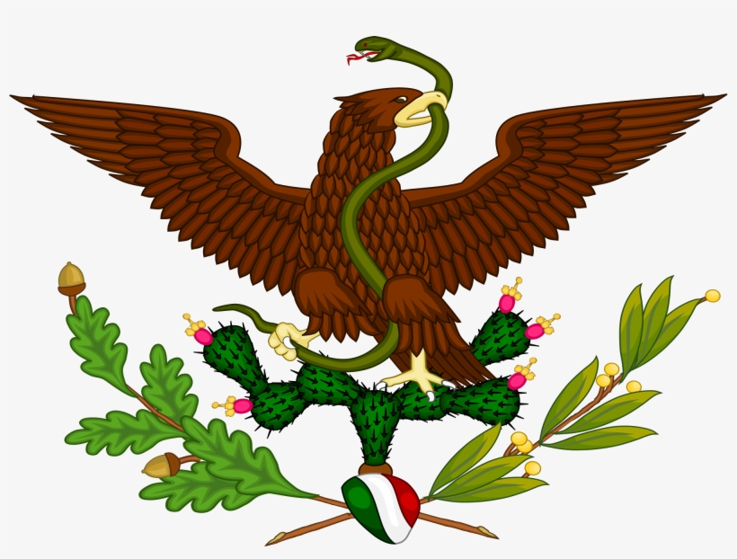 Escudo De La Segunda República Federal De Los Estados - Escudo Nacional Mexicano Antiguo, transparent png