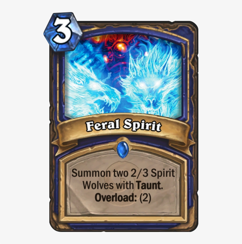 Feral Spirit Card - Feral Spirit Hearthstone, transparent png