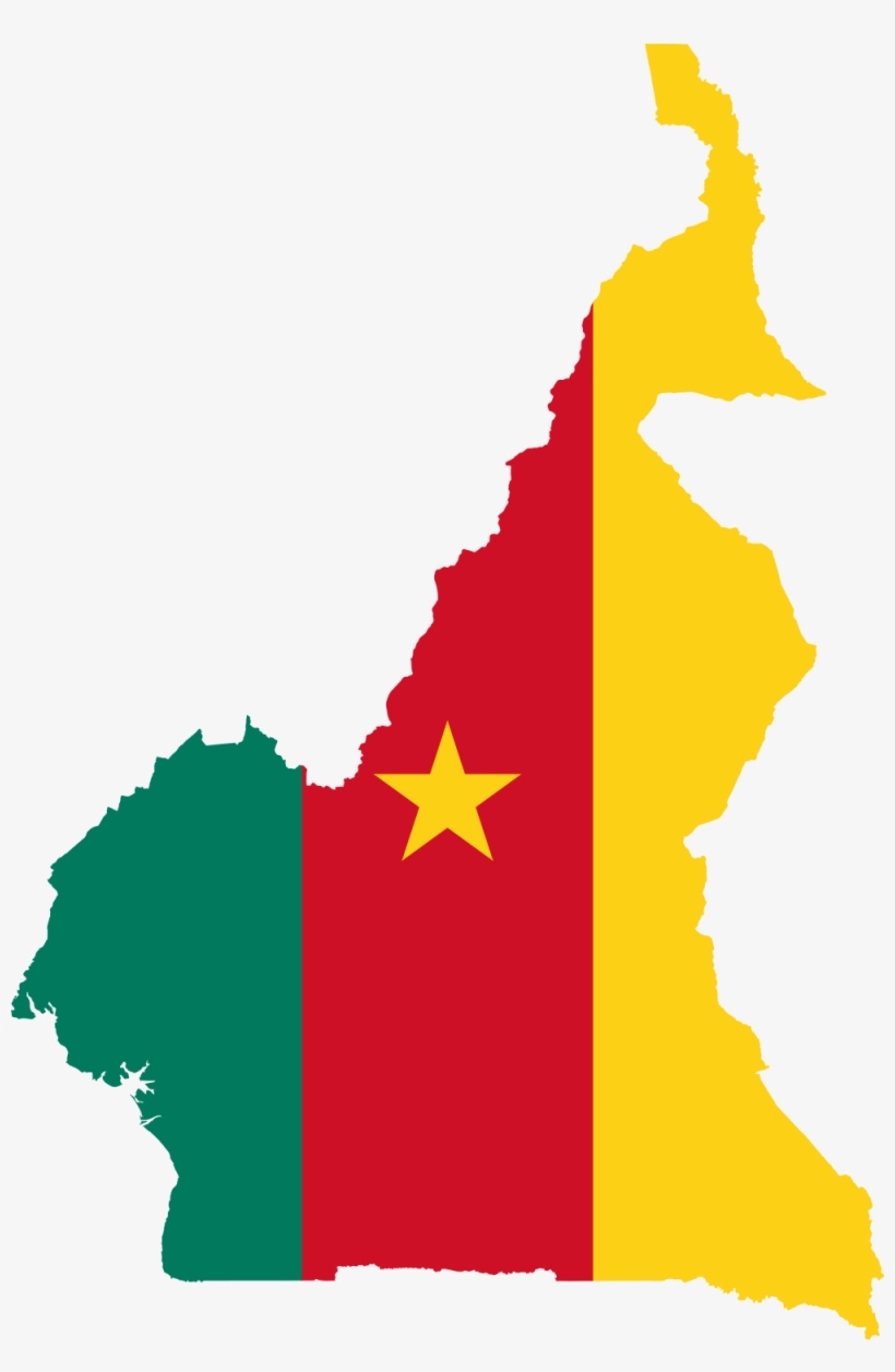 Seguido A Esto, La Segunda Versión De La Bandera De - Cameroon Flag Map, transparent png