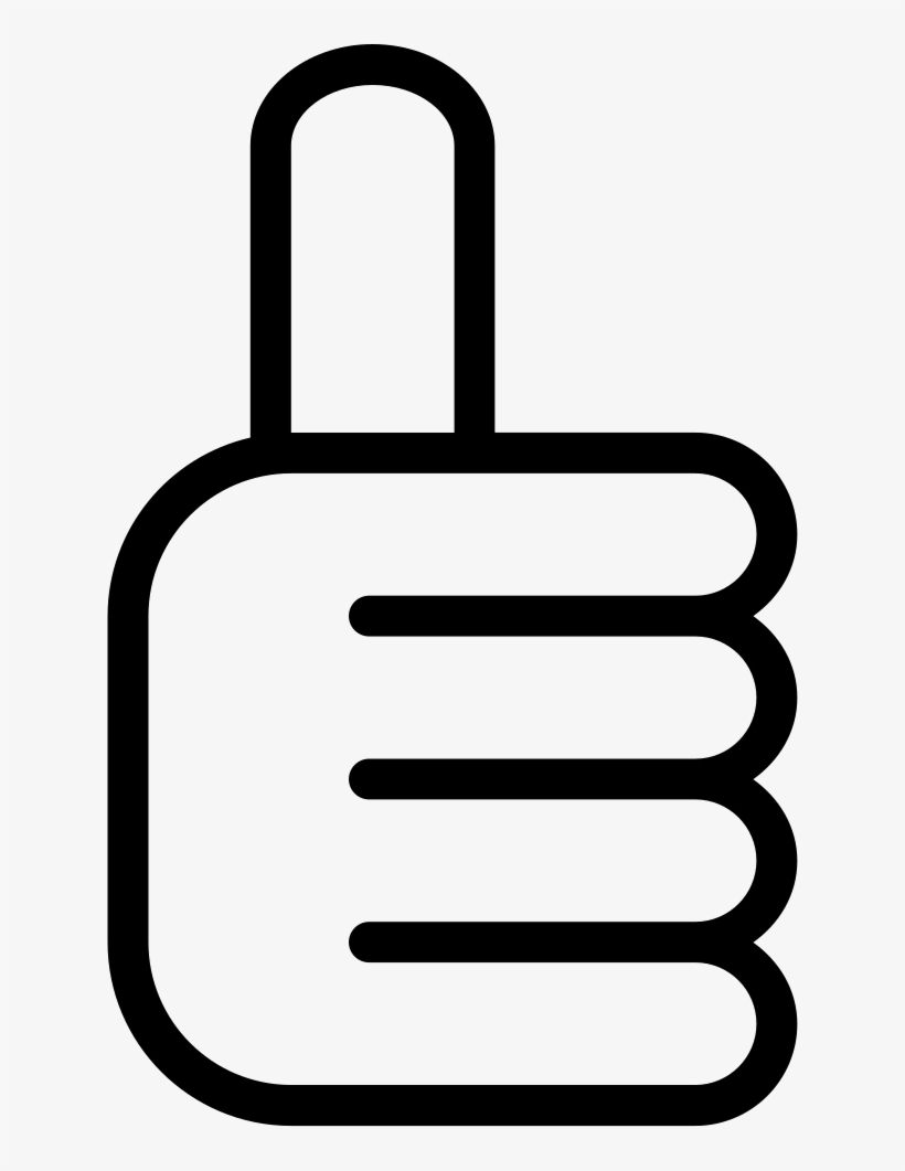 Thumb Up Hand Outline Interface Symbol Comments - Portable Network Graphics, transparent png