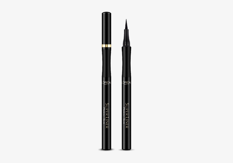 L'oreal Paris Super Slim Eyeliner Intense Black - Three Lasting Eyebrow Pencil, transparent png