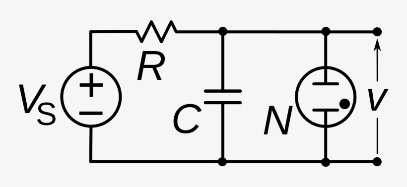 Neon Bulb Oscillator Circuit - Pearson Anson Effect, transparent png
