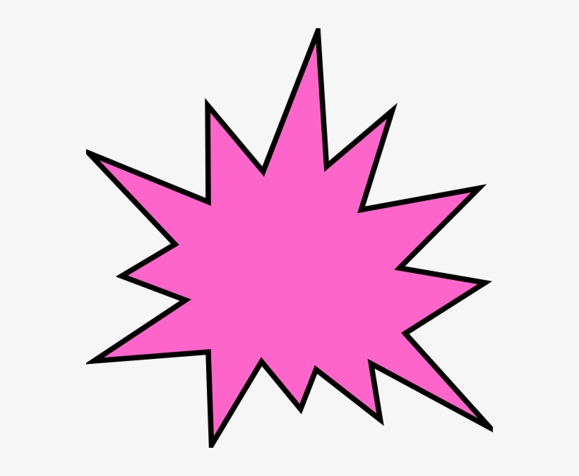 Image Freeuse Download Pink Star Burst Clip Art At - Comic Book Star Png, transparent png