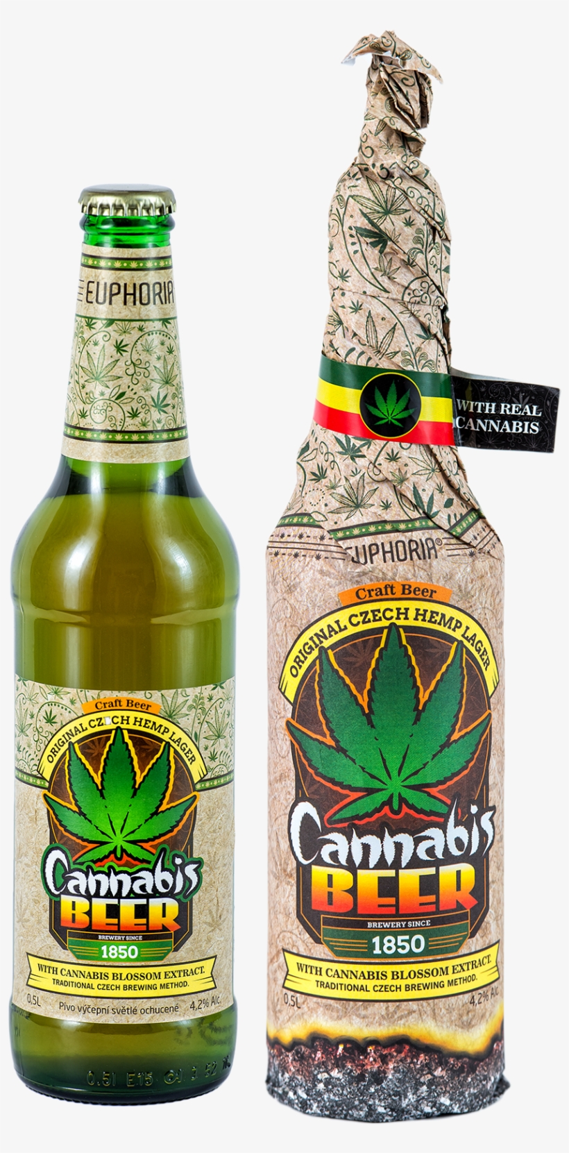 Cannabis Beer Wrap 500 Ml - Euphoria Cannabis Beer, transparent png