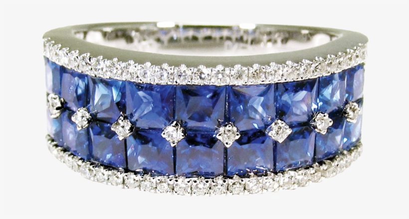 Sapphire Band Ring, transparent png