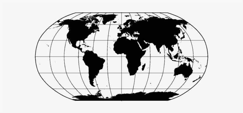 I Found A World Map That I Was - World Map Black And White Png, transparent png