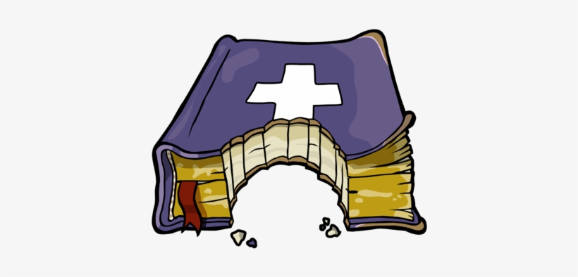 Reading Your Bible Clipart - Bible With A Bite Taken Out, transparent png