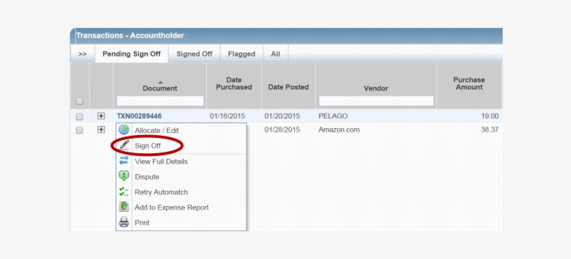 Once Sign Off Has Been Selected, A Confirm Sign Off - Purchasing Card, transparent png