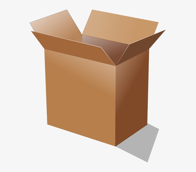 Package Png Transparent Image - Open Cardboard Box, transparent png