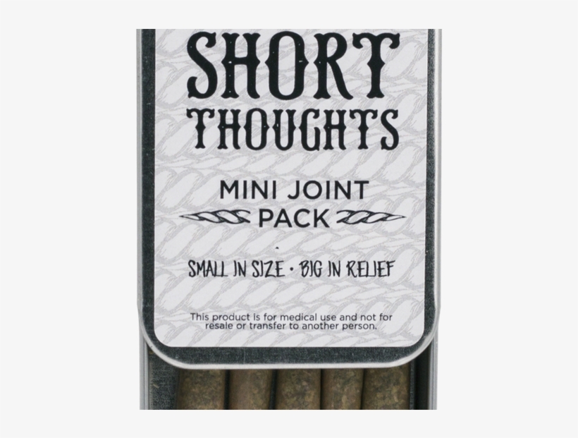 5g Short Thoughts Joint Pack Mag Landrace - Poster, transparent png