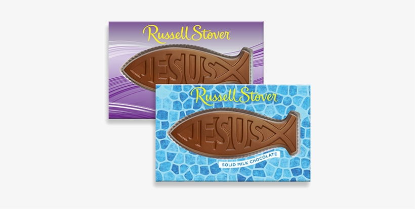 Russell Stover Solid Milk Chocolate Jesus Fish - Russell Stover Chocolate Jesus Fish, transparent png