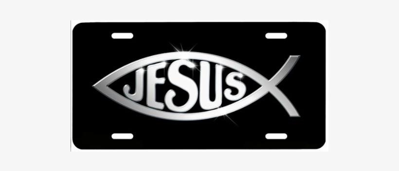 Chrisitan Fish Jesus - 533-christian Fish Jesus In Silver-christian License, transparent png