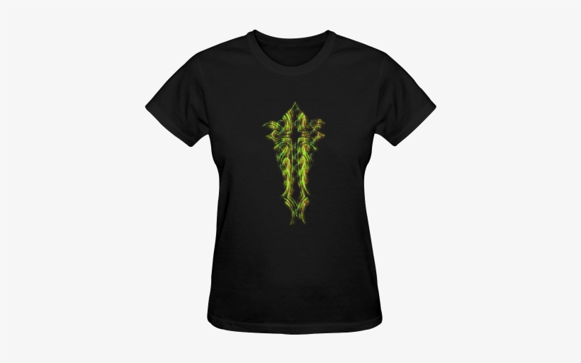 Cross Green Lightning Sunny Women's T-shirt - Danny Devito Jeff Goldblum, transparent png