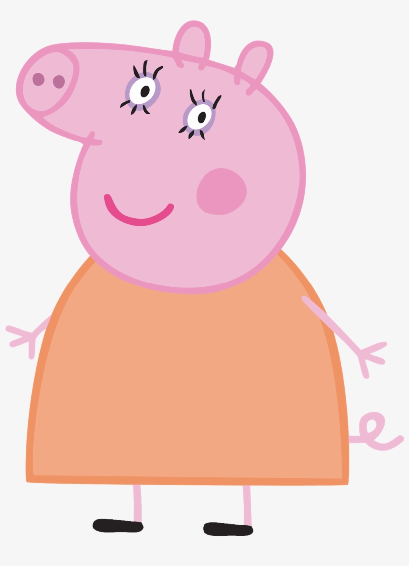 Pig Transparent Mummy - Peppa Pig Family Png, transparent png