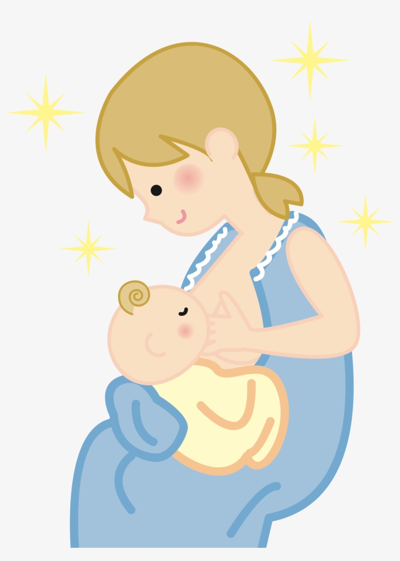 Vector Black And White Library Mother And Baby Free - Mummy And Baby Png, transparent png