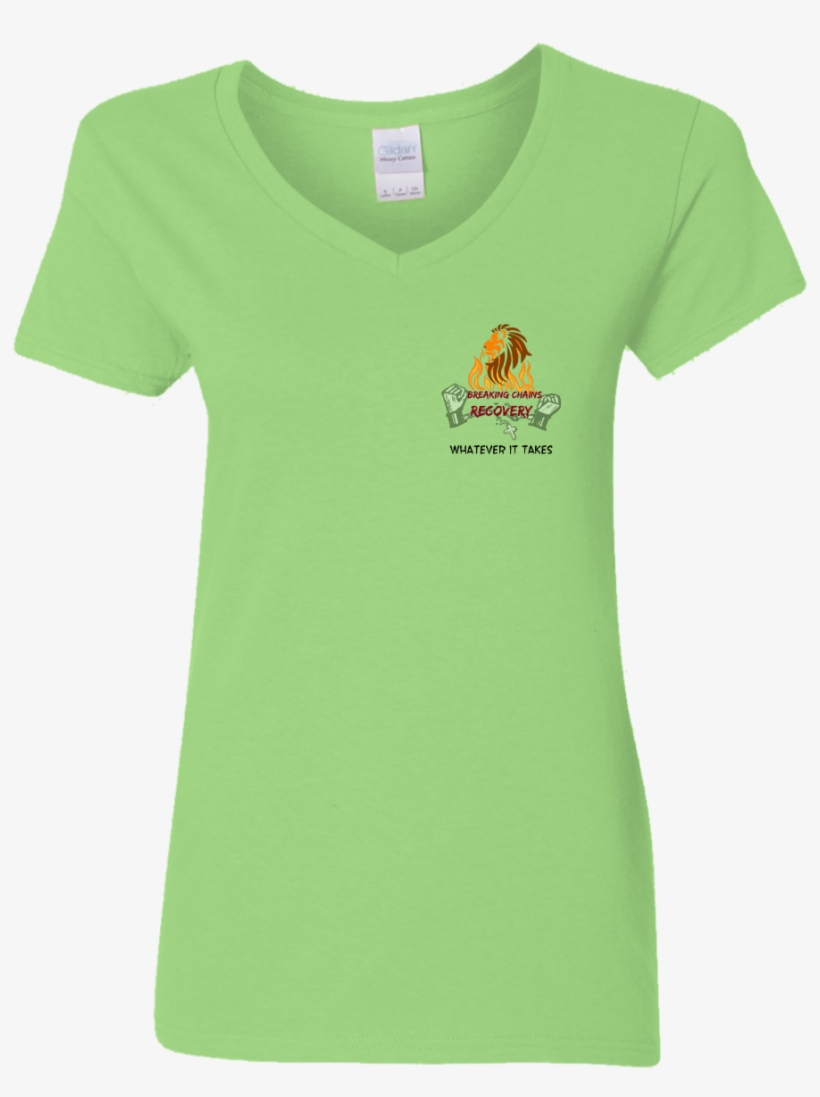 Abba Lightning Bolt Ladies' V Neck T Shirt - T-shirt, transparent png