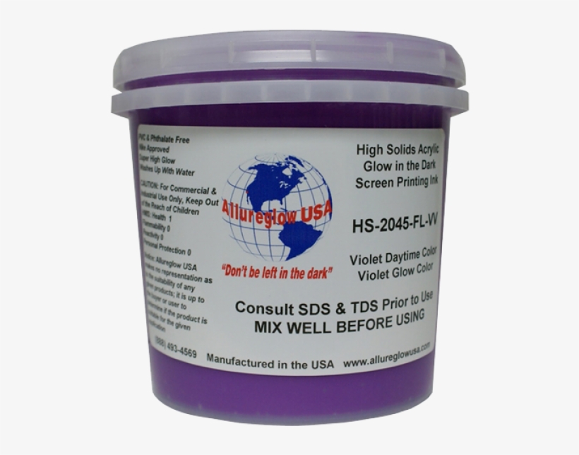 Allureglow Plastisol Ink Glow In The Dark Violet/ Violet - Ink, transparent png