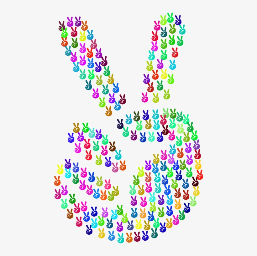 Medium Image - Hand Signal Peace Sign Images Free Clip Art, transparent png