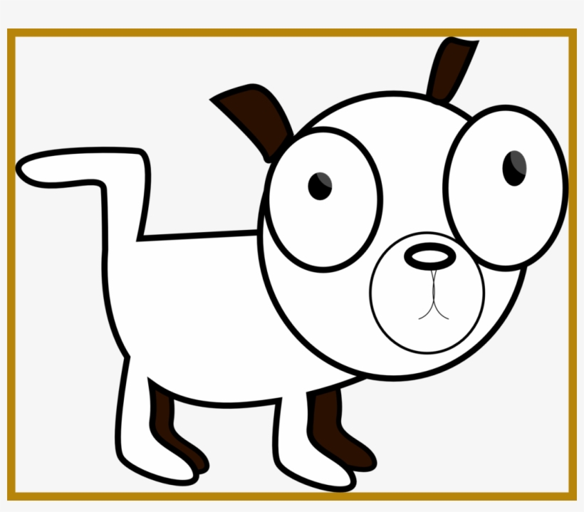 Clipart Face Dog - Cute Dog Clipart Black And White, transparent png