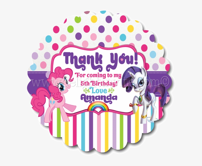 My Little Pony Birthday Favor Tag - My Little Pony Birthday Giveaways, transparent png