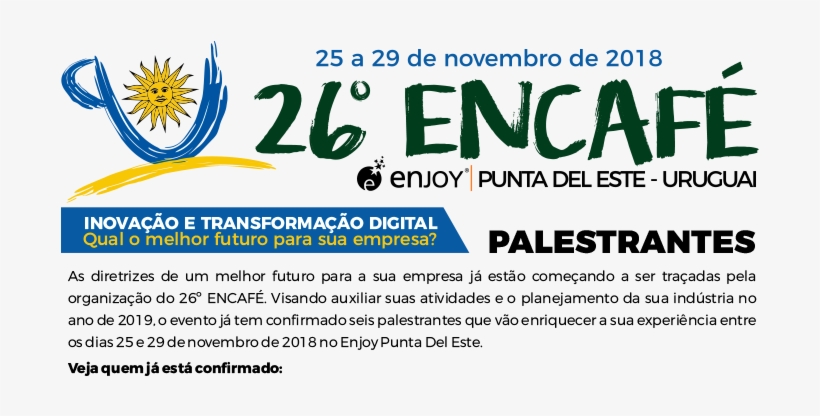 Inscreva-se Já No Primeiro Encafé Internacional - Poster, transparent png