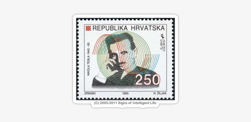 Croatia Tesla Stamp - Tesla Stamp, transparent png