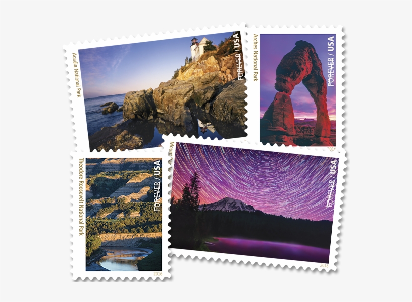Photo Of National Parks Stamp - National Parks Usps Forever Stamps Sheet Of 16 Postage, transparent png