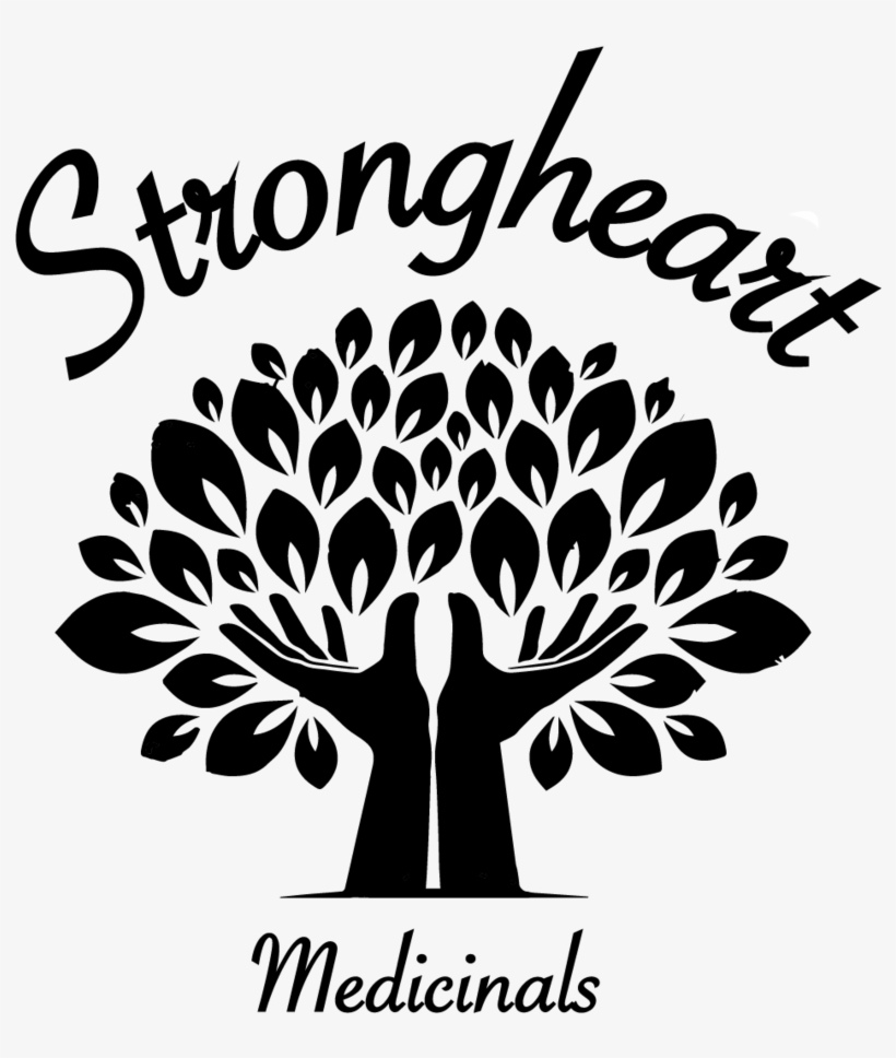 Strong Heart Black Transparent - Tree Logo For Business Card, transparent png