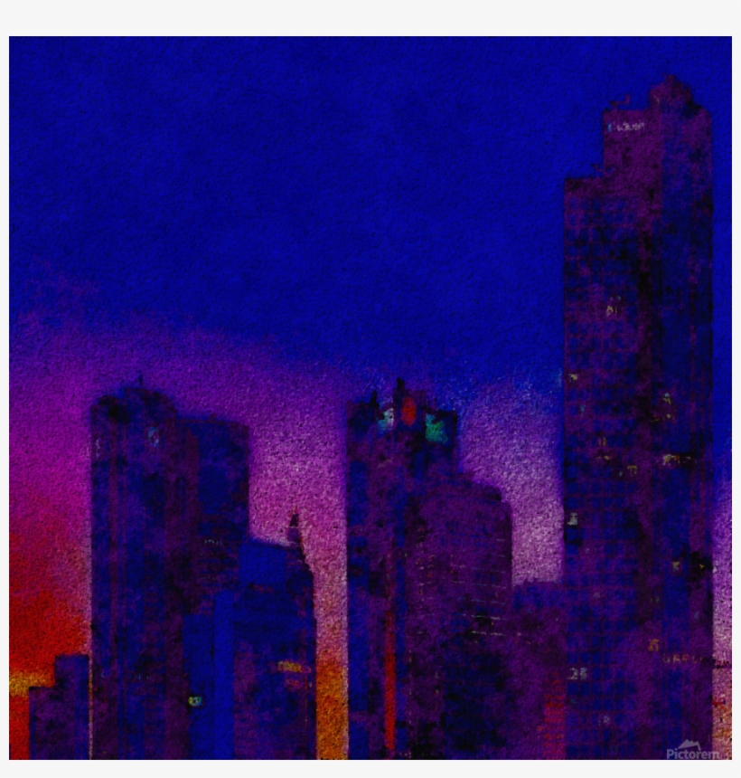 Canvas Print - Skyscraper, transparent png