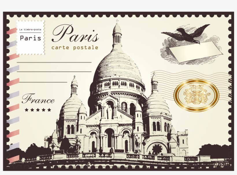 Jpg Transparent Stock London Paris Paper Postage - Postal Stamp Paris, transparent png