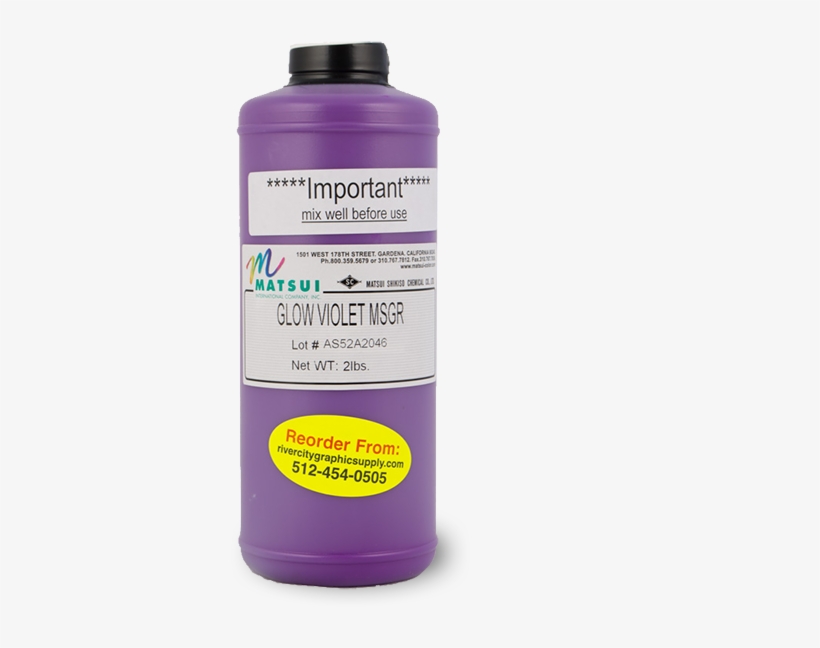 Matsui Glow Violet Msgr Pigment - Bottle, transparent png