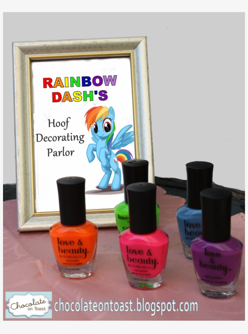 My Little Pony Party Ideas - Rainbow Dash's Hoof Decorating Parlor, transparent png