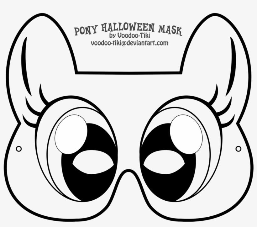 Pony Mask Deti Pony, Masking And Halloween Masks - My Little Pony Coloring Mask, transparent png