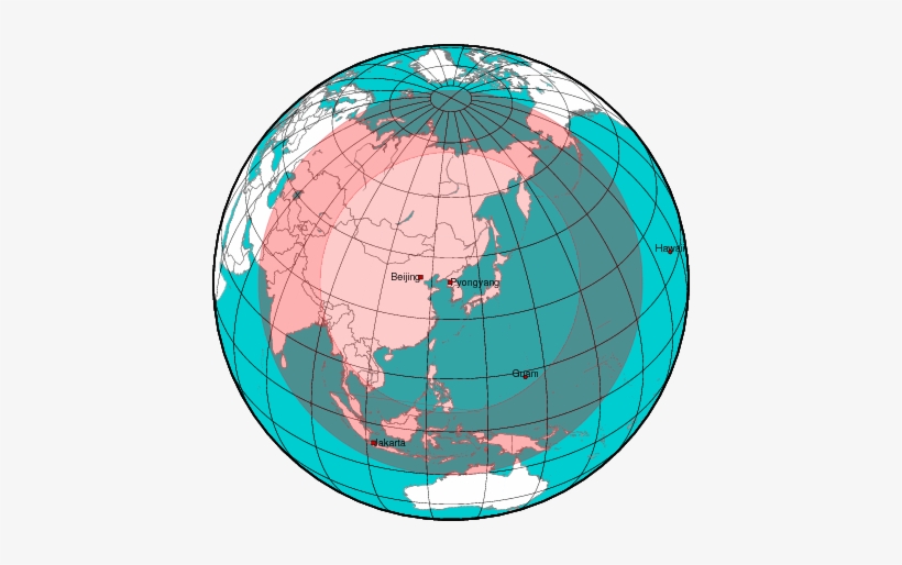 Estimated Maximum Operational Range Of The Hwasong - Hwasong 12 Range, transparent png