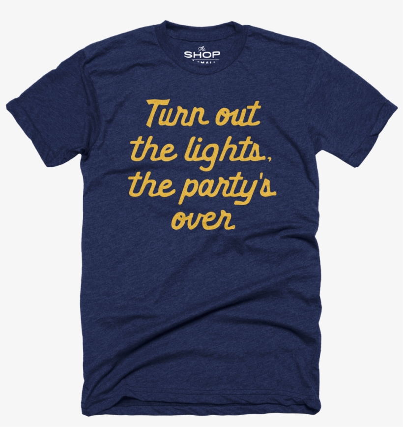 Turn Out The Lights, The Party's Over - Dunder Mifflin Shirt Navy Blue, transparent png
