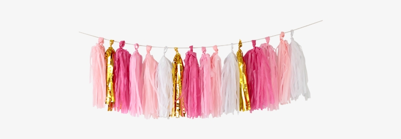 Tassel Garland Png Picture Royalty Free Library - 1 Kit De Guirlande Tassel Rose & Dore, transparent png