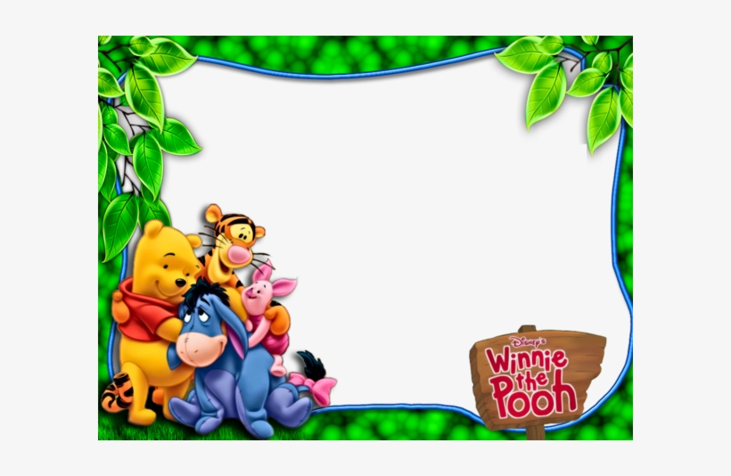 Winnie The Pooh Frame, transparent png