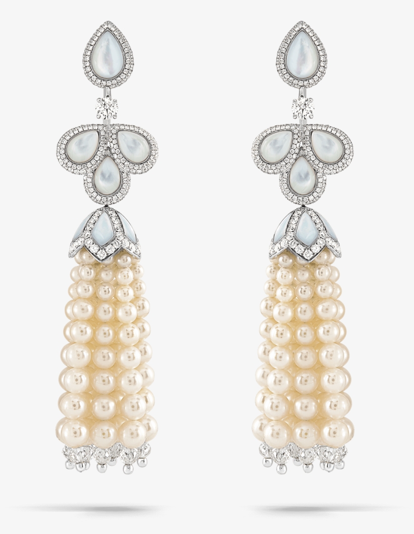 Ta 09 011 01 Akoya Pearl Tassel Earrings - Earrings, transparent png