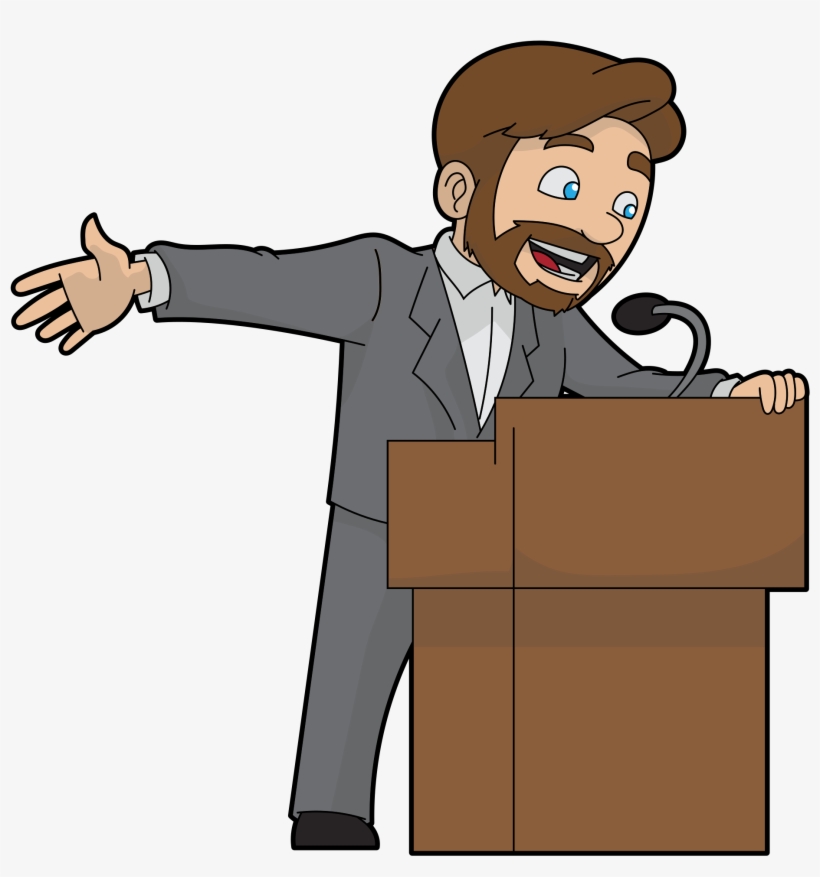 Open - Cartoon Person Speaking, transparent png