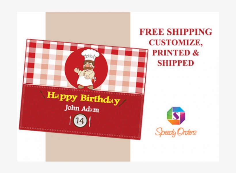 Large Custom Cooking Party Banner,baking Birthday, - Party, transparent png