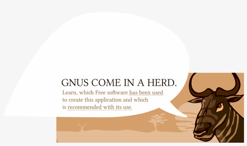 This Free Icons Png Design Of Gnu Speaking, transparent png