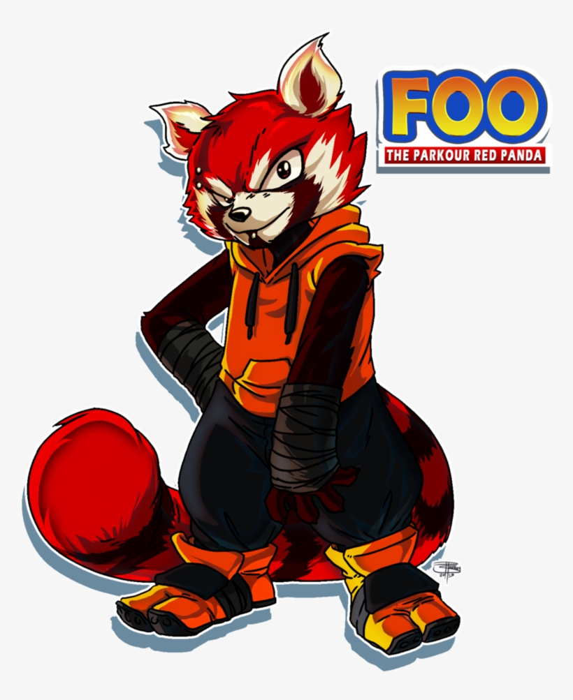 Red Panda Clipart Badass - Foo Red Panda, transparent png