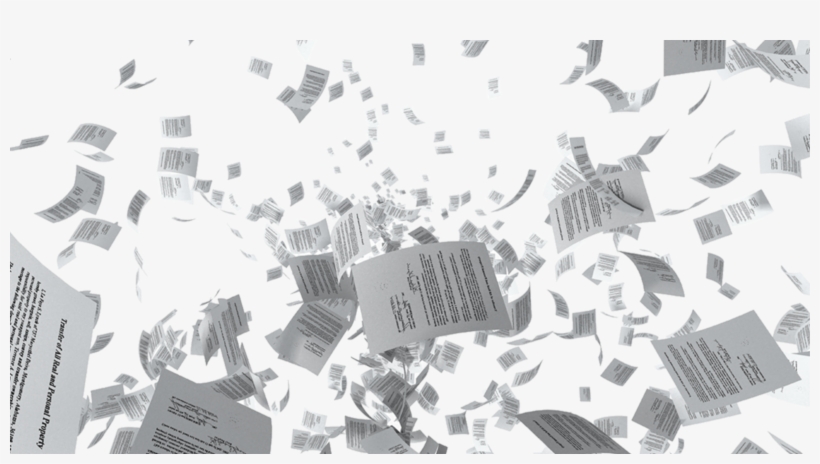 Falling Paper Png - Toc Question Paper Amity University, transparent png