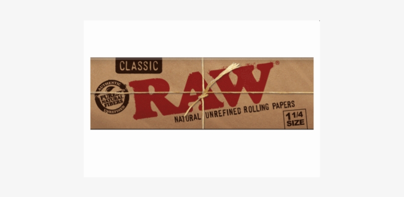 Raw Classic 1 1/4 Rolling Paper - Raw Paper 1 1 4, transparent png