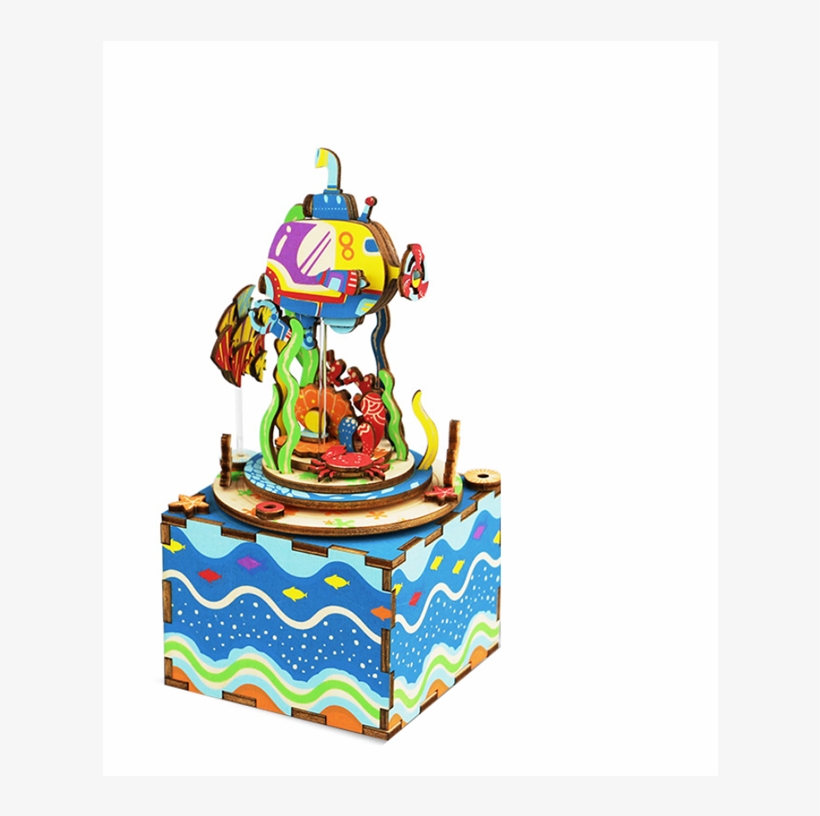 3d Rotating Music Box Diy Kit - Music Box, transparent png