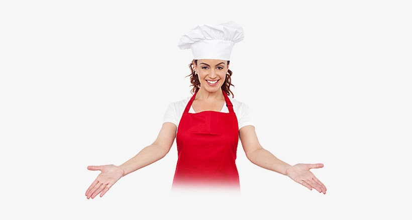 Home Illustration - Female Chef Png, transparent png