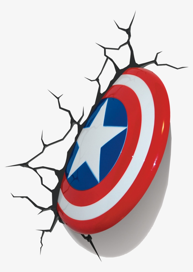 Escudo Do Capitão América Em Png - Marvel Captain America Shield Wall Light, transparent png