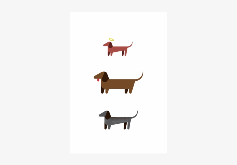 Dachshunds Icon Illustrations - Rongqing 1pair New Fashion Earrings Punk Gothic Jewelry, transparent png